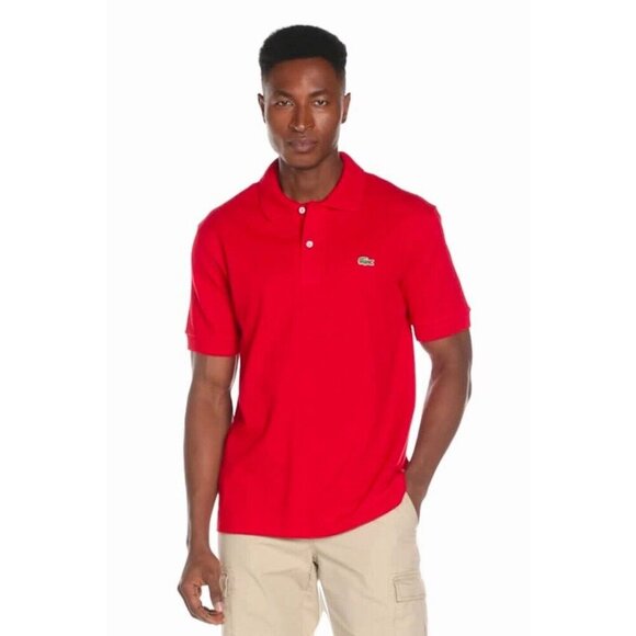 Lacoste Polo Shirt Short Sleeve Red SZ XL - Picture 7 of 16